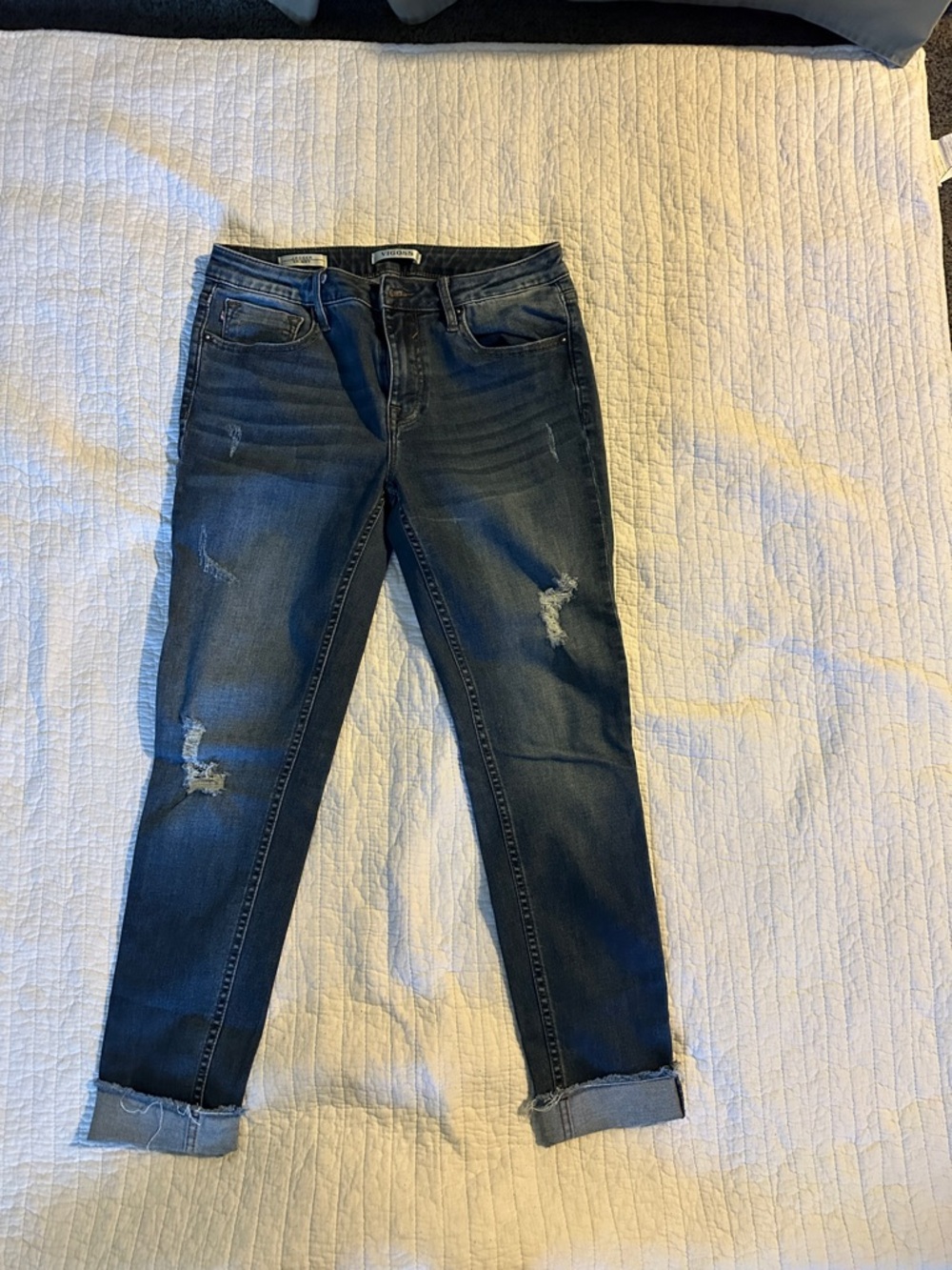 Vigoss Midnight Blue Ripped Boyfriend Jeans